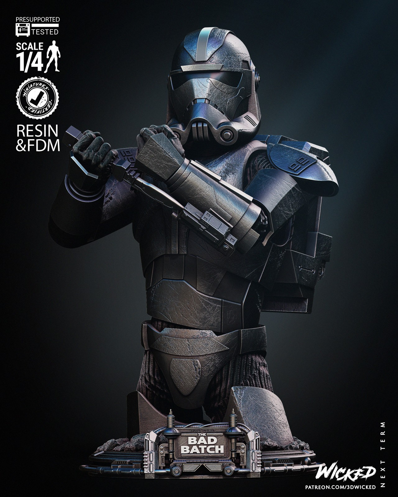 Hunter Unmasked - Bust (Star Wars)