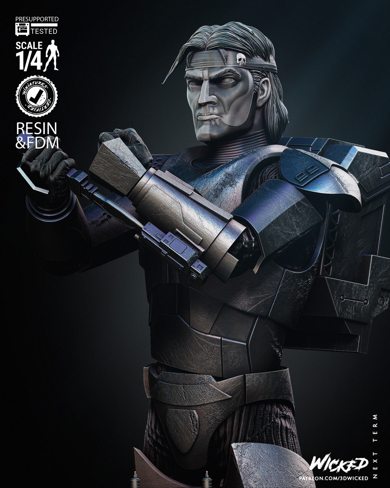Hunter Unmasked - Bust (Star Wars) - Image 2