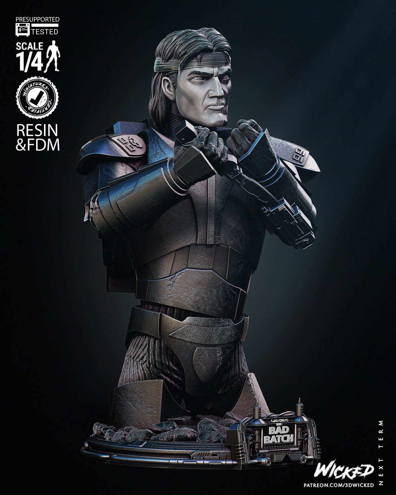 Hunter Unmasked - Bust (Star Wars) - Image 4