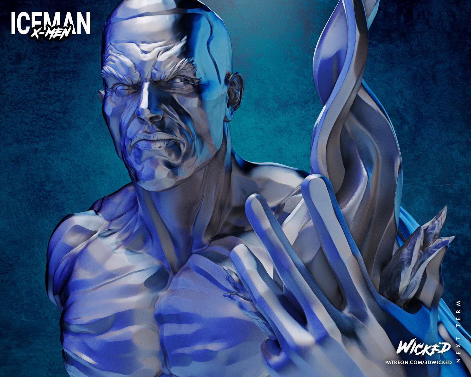 Marvel Iceman Bust - Image 4