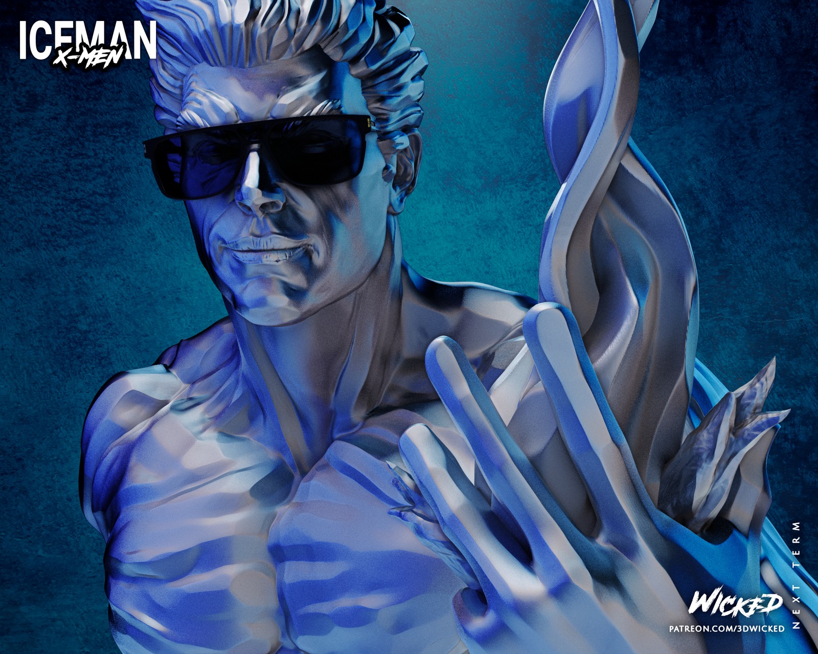 Marvel Iceman Bust - Image 5
