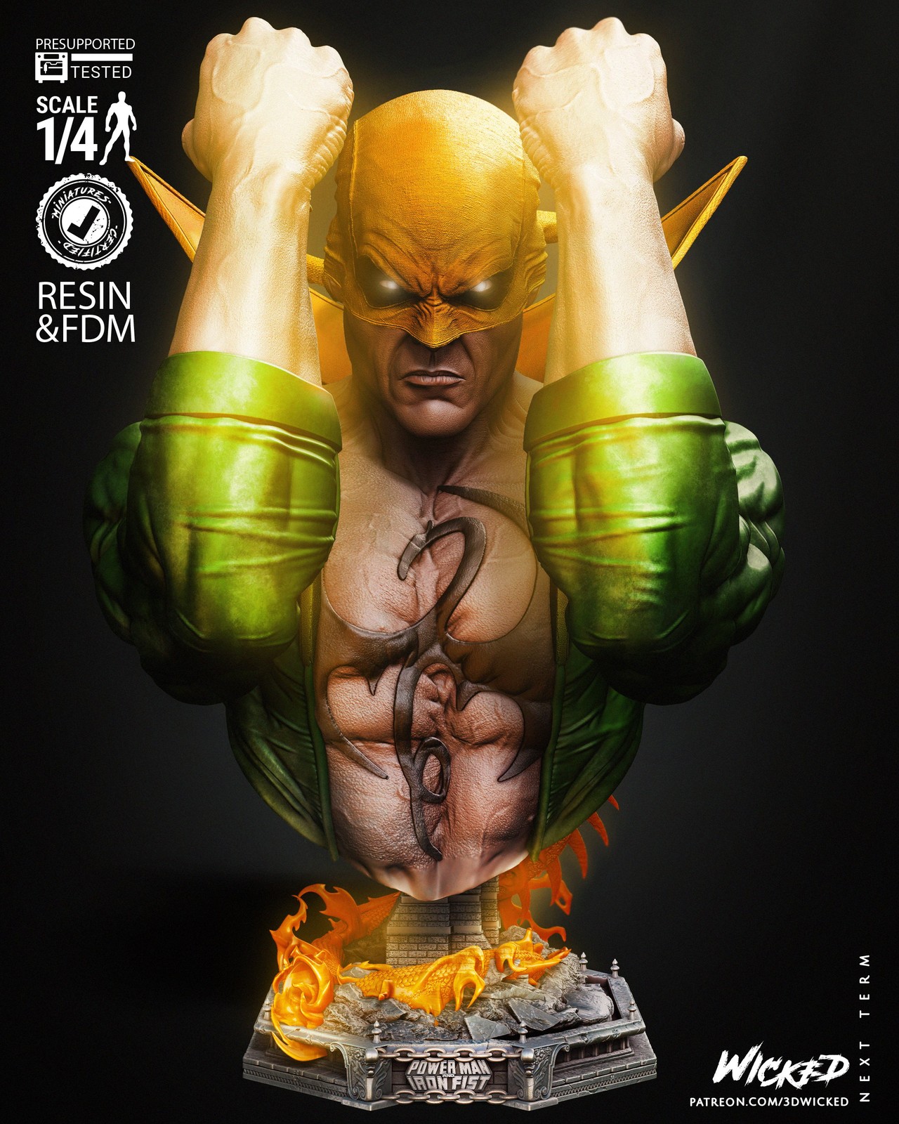 Iron Fist - Bust (Marvel)