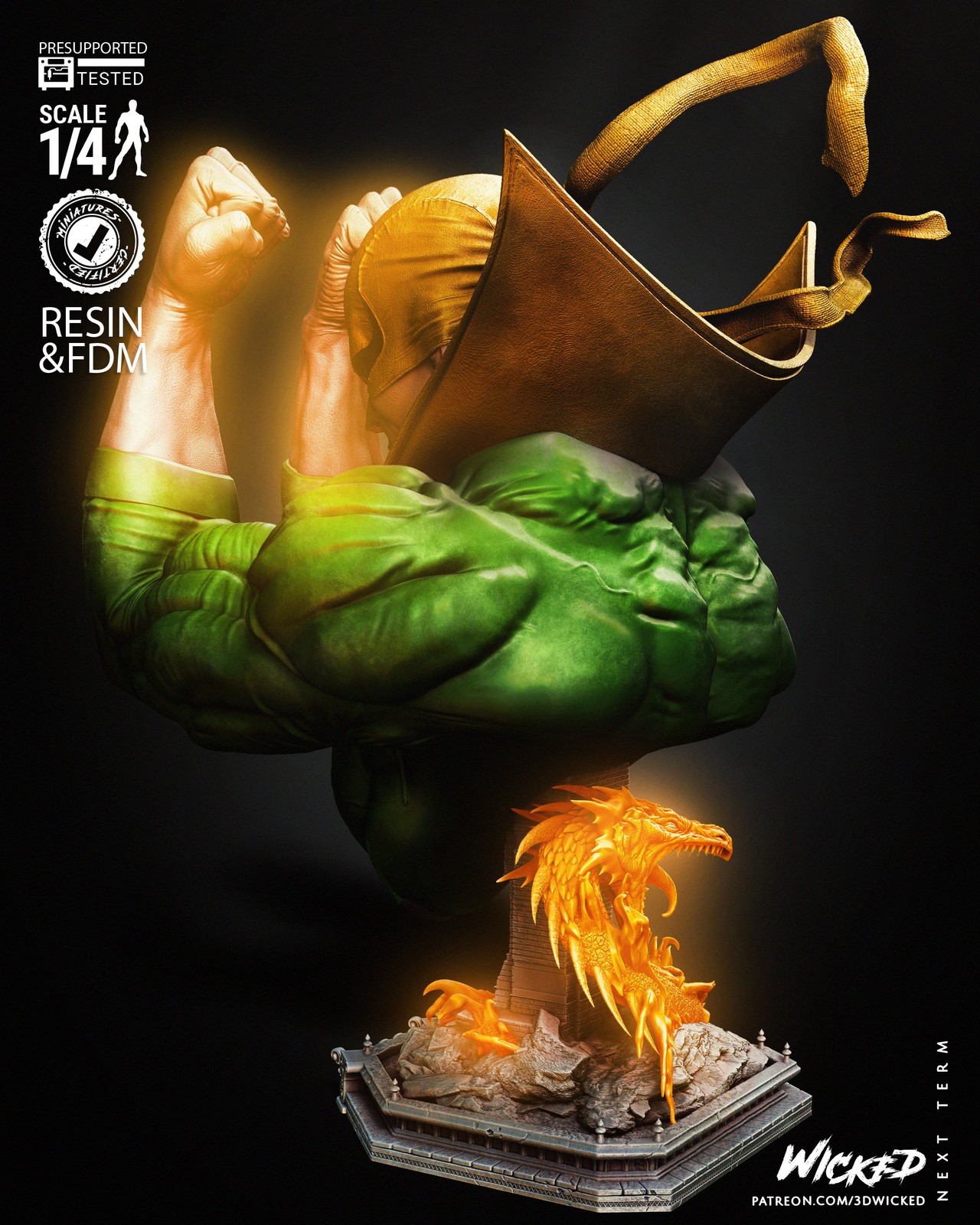 Iron Fist - Bust (Marvel) - Image 3