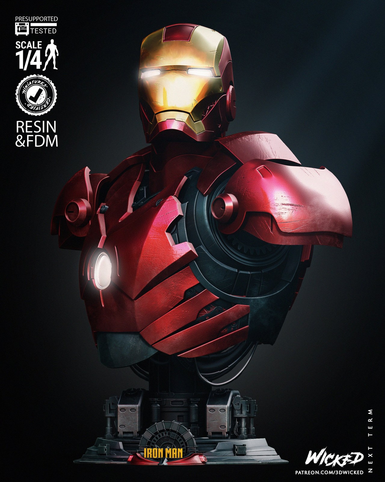 Marvel Iron Man 2024 Portrait Bust
