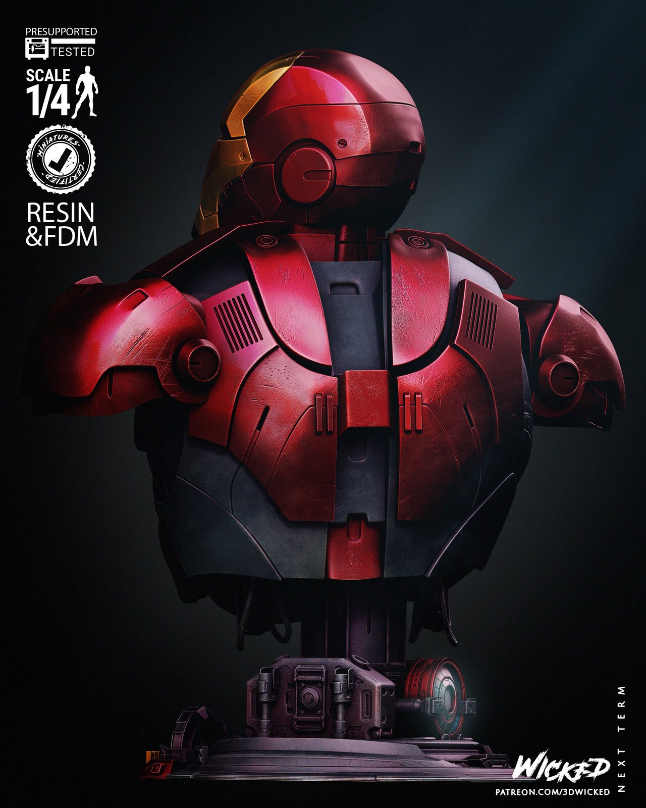 Marvel Iron Man 2024 Portrait Bust - Image 2