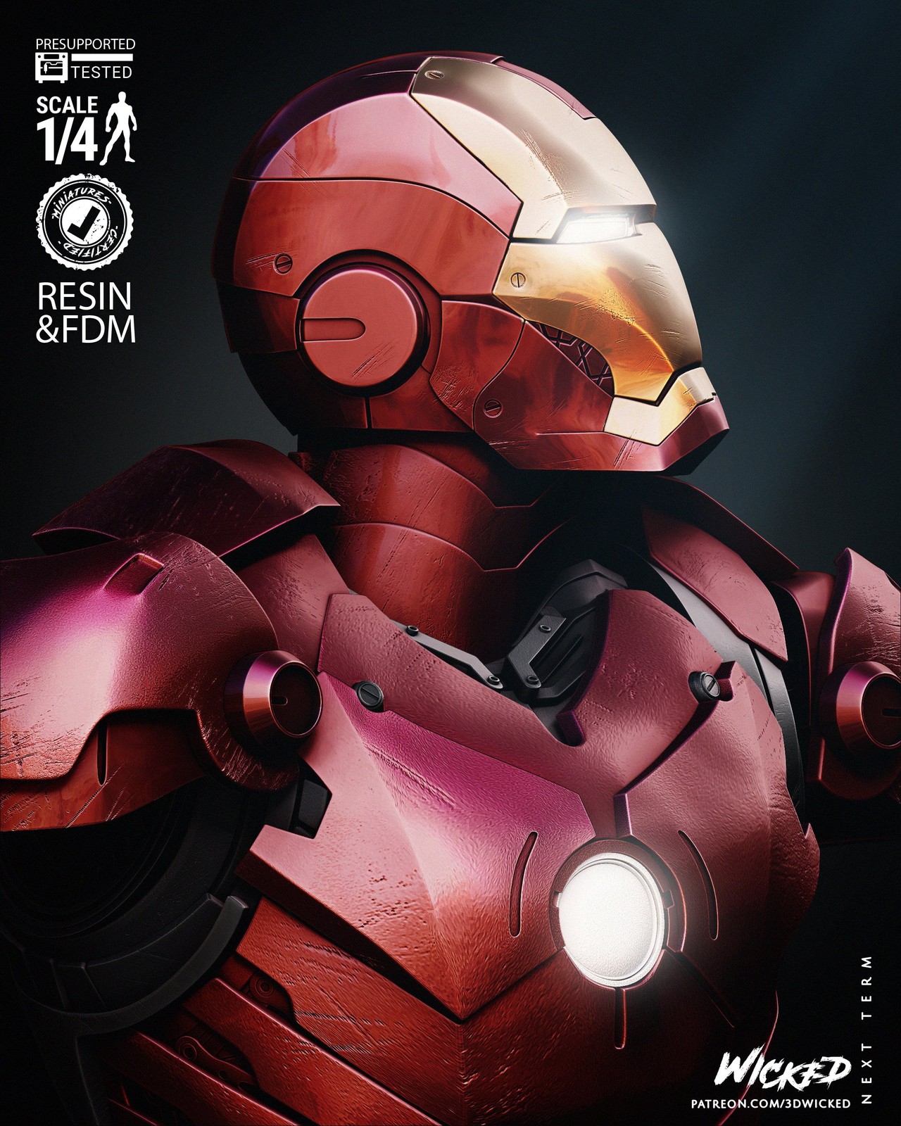 Marvel Iron Man 2024 Portrait Bust - Image 3