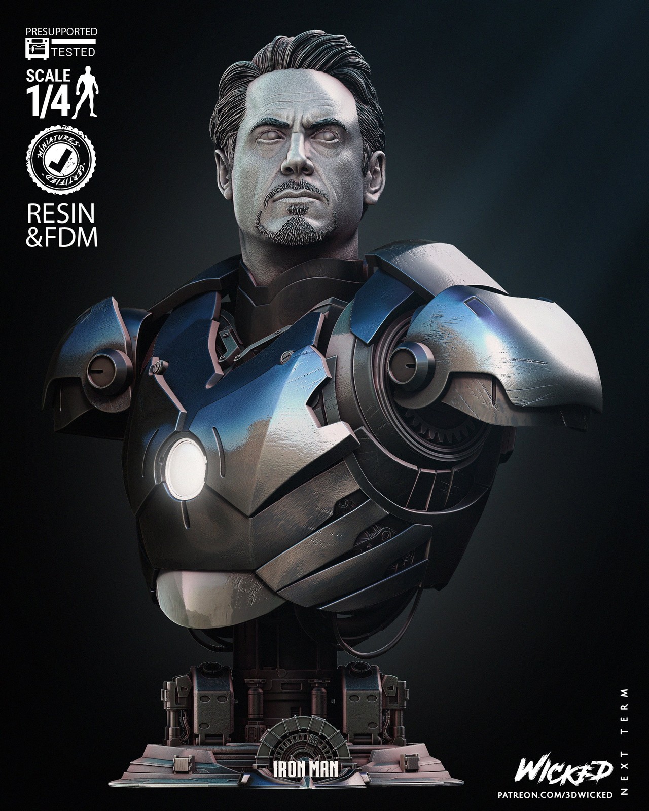 Marvel Iron Man 2024 Portrait Bust - Image 4