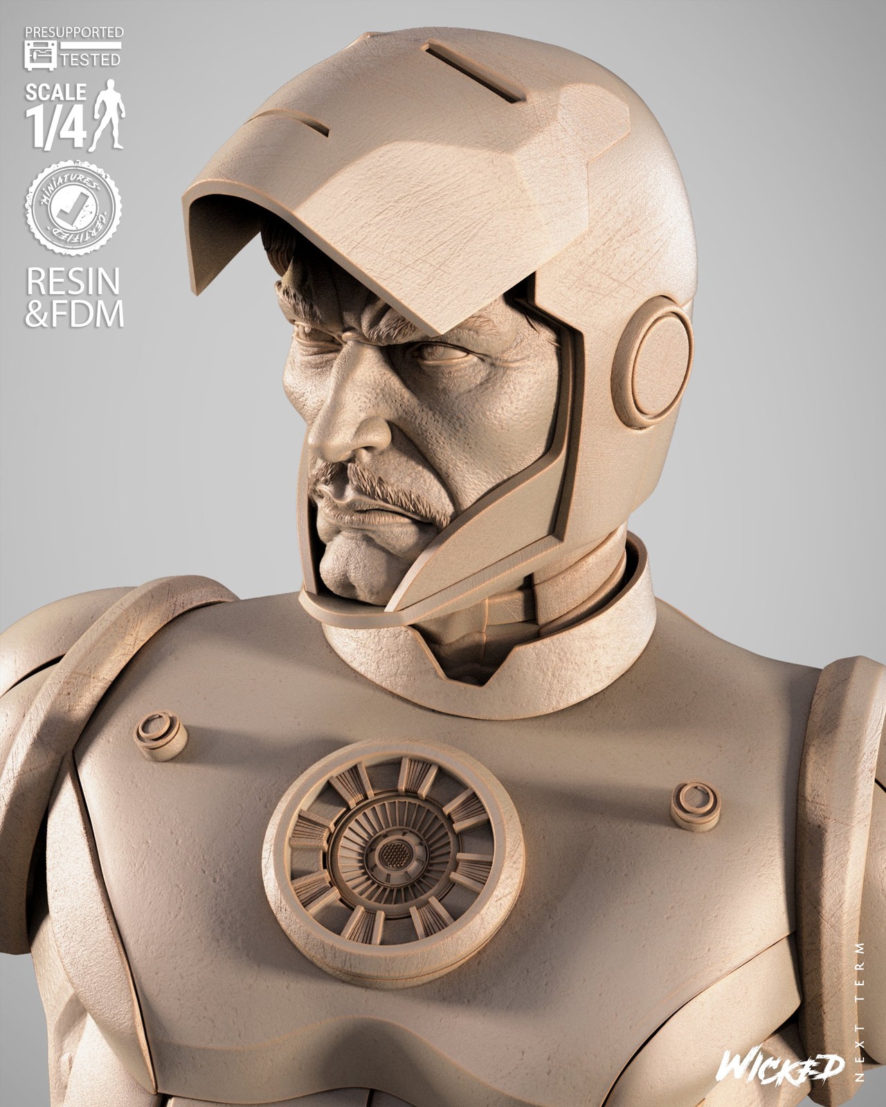 Iron Man 2025 Portrait Bust - Image 4