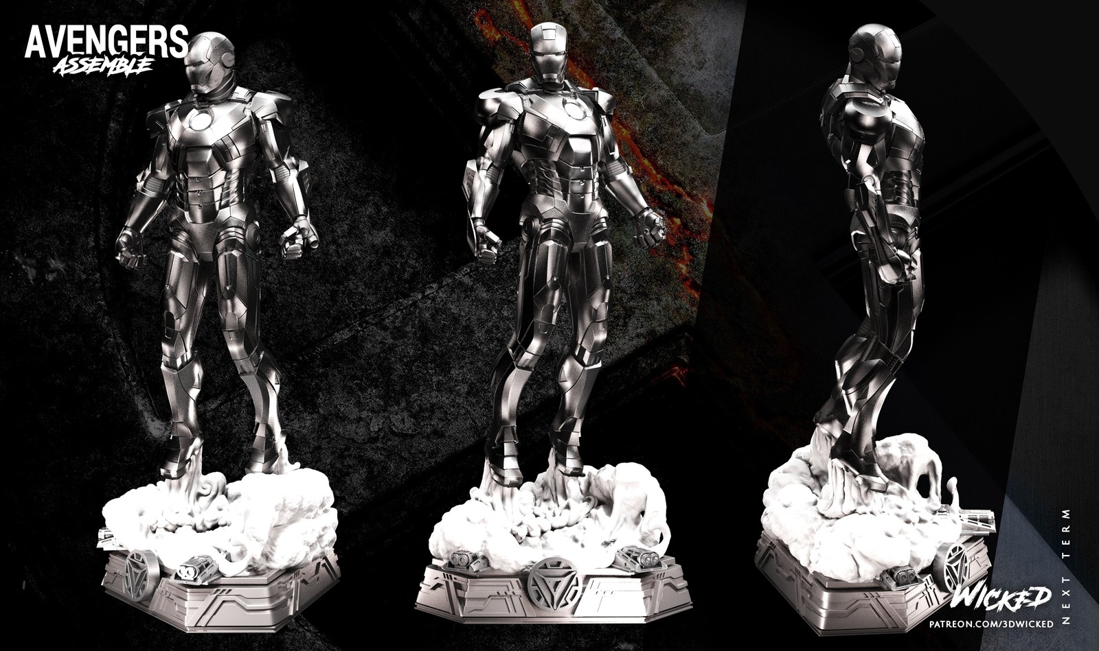 Marvel Iron Man Sculpture - Image 3