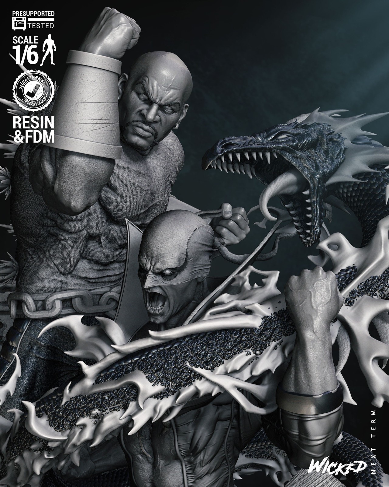 Marvel Power Man and Iron First Diorama #2 (Without Car) Sculpture - Image 4