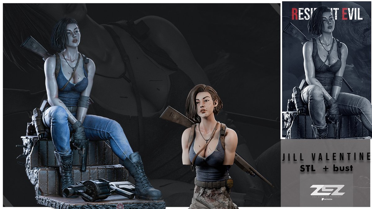 Jill Valentine Seated (Resident Evil)