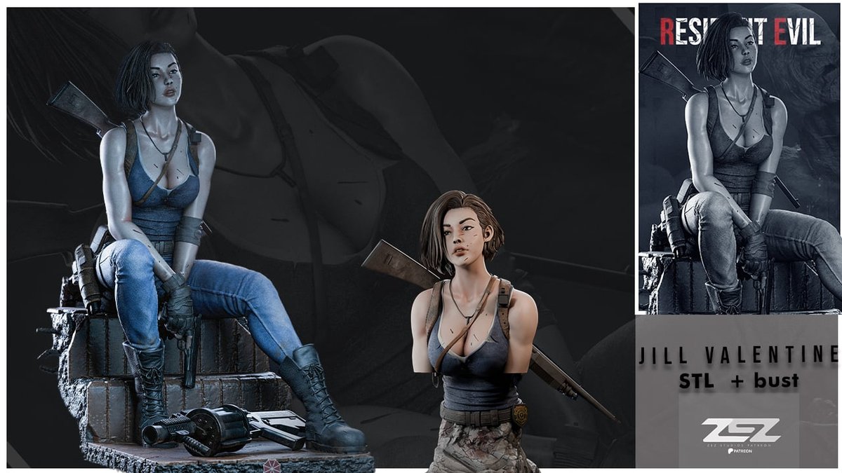 Jill Valentine Seated (Resident Evil) - Image 2