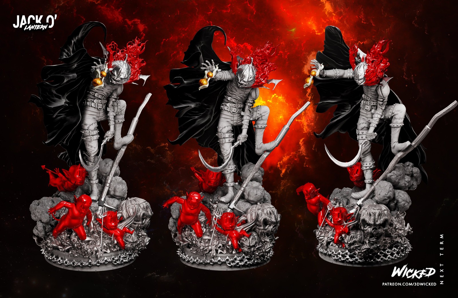 Marvel Jack O Lantern Sculpture - Image 2