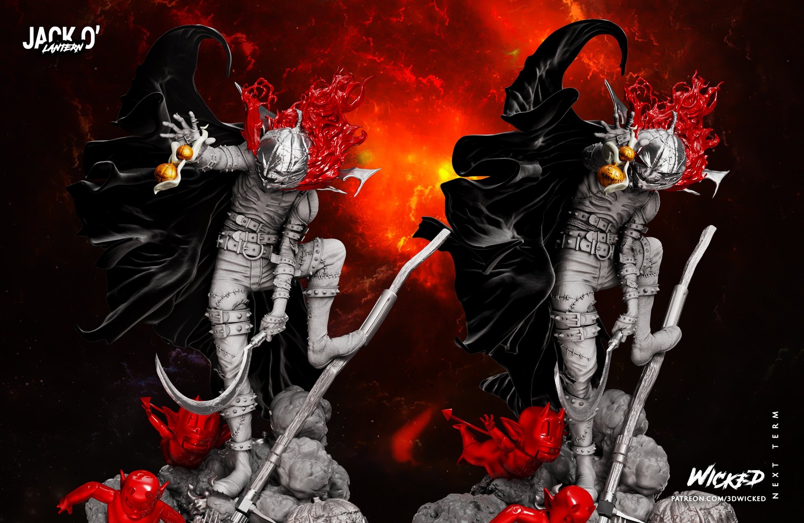 Marvel Jack O Lantern Sculpture - Image 4