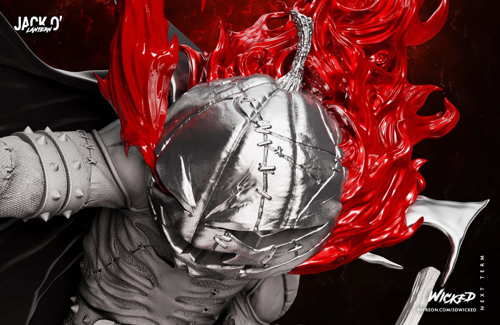 Marvel Jack O Lantern Sculpture - Image 5