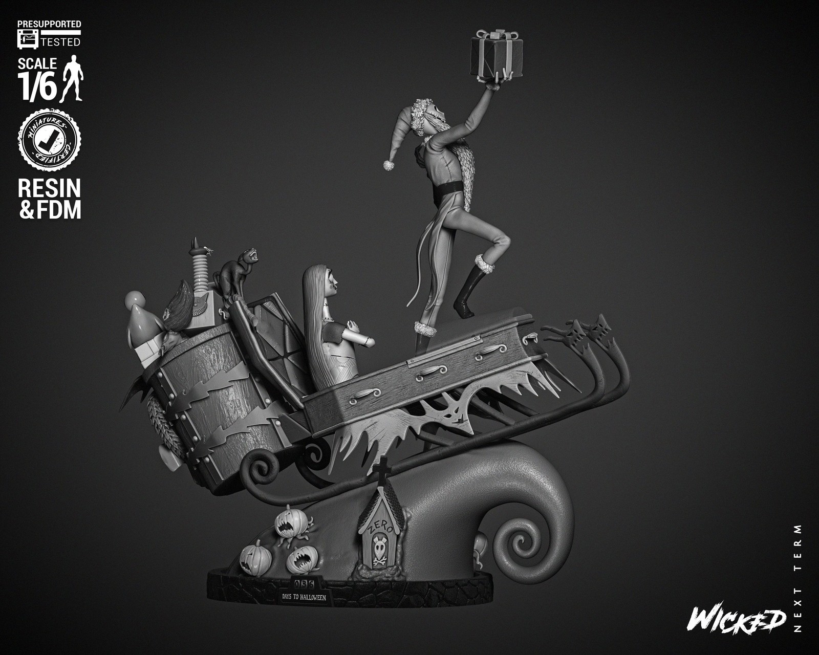 Jack and Sally Diorama - Image 3