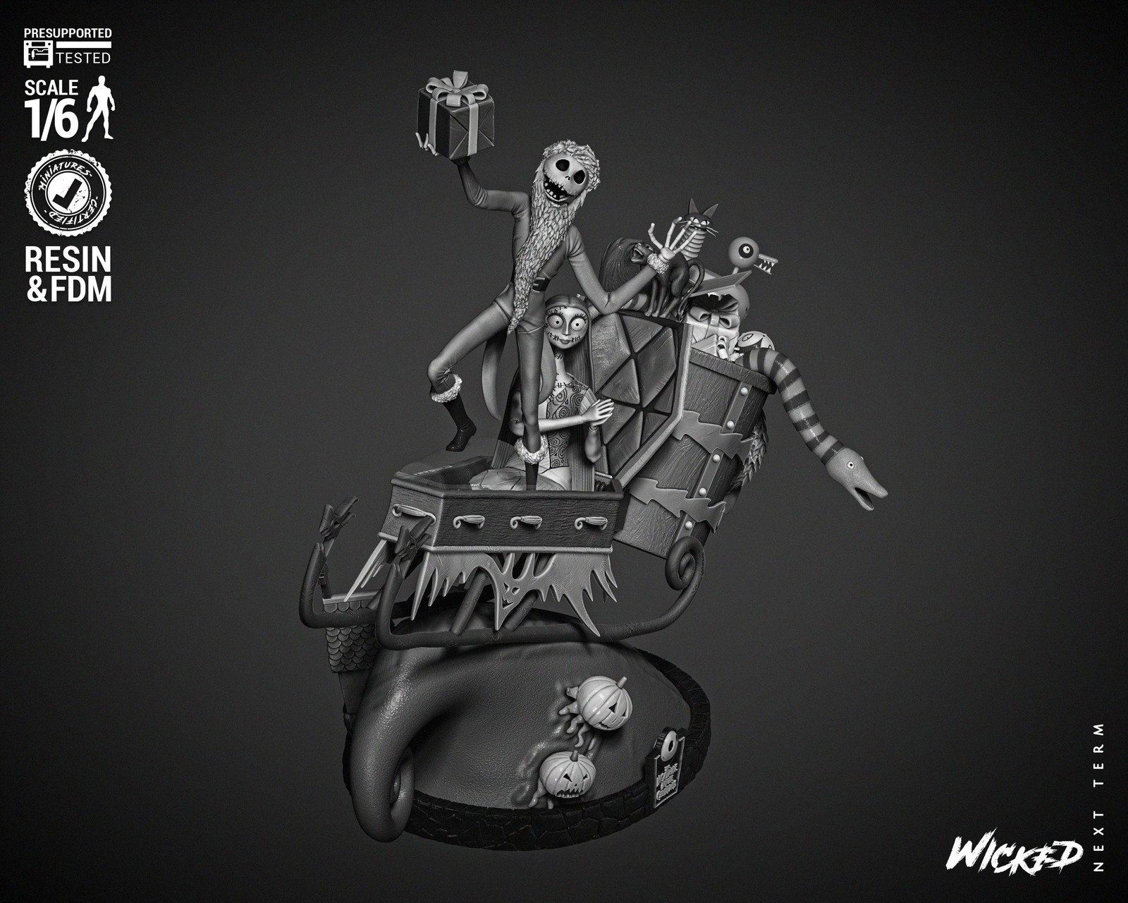 Jack and Sally Diorama - Image 4