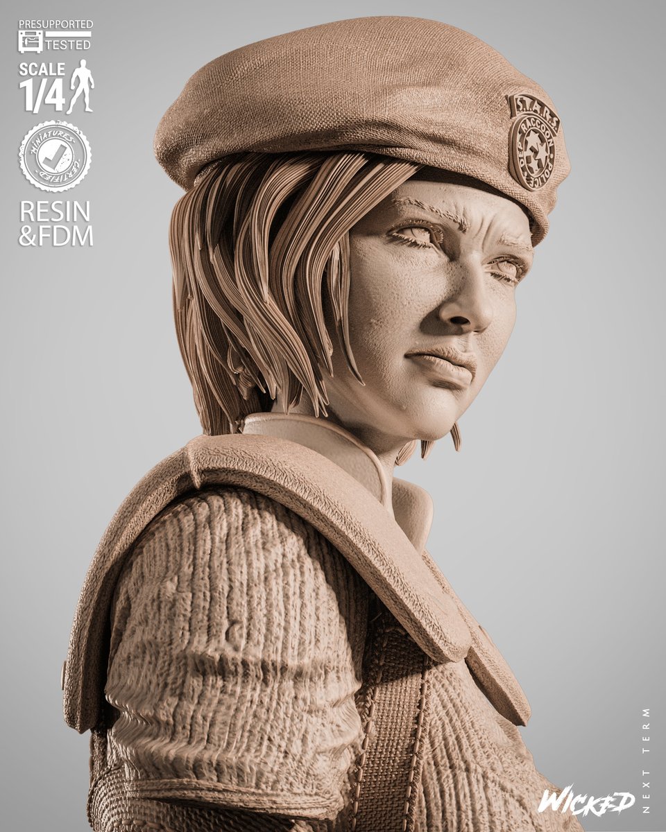 Jill Resident Evil Portrait Bust - Image 4