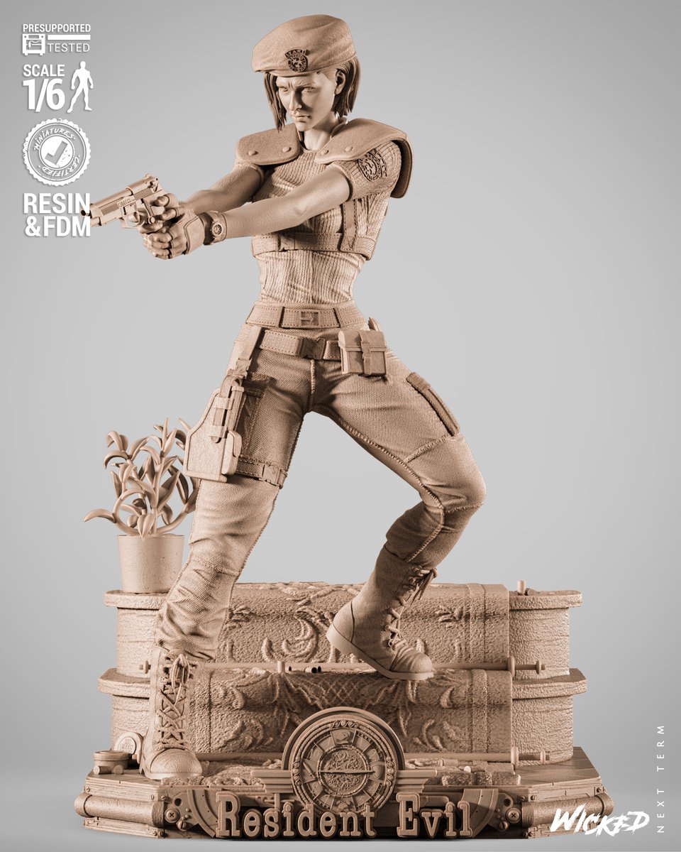 Jill Resident Evil Sculpture - Image 2