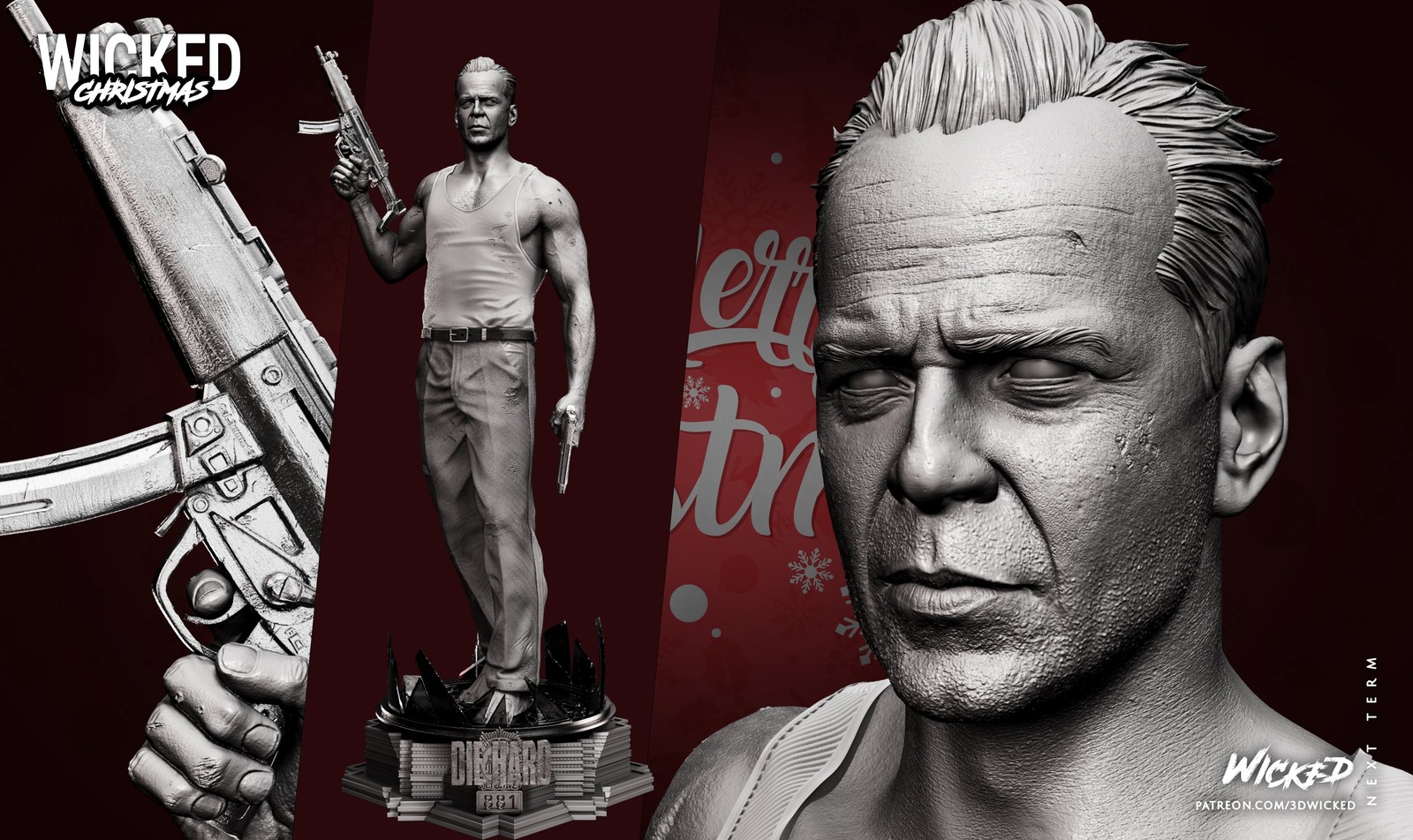 John McClane Sculpture