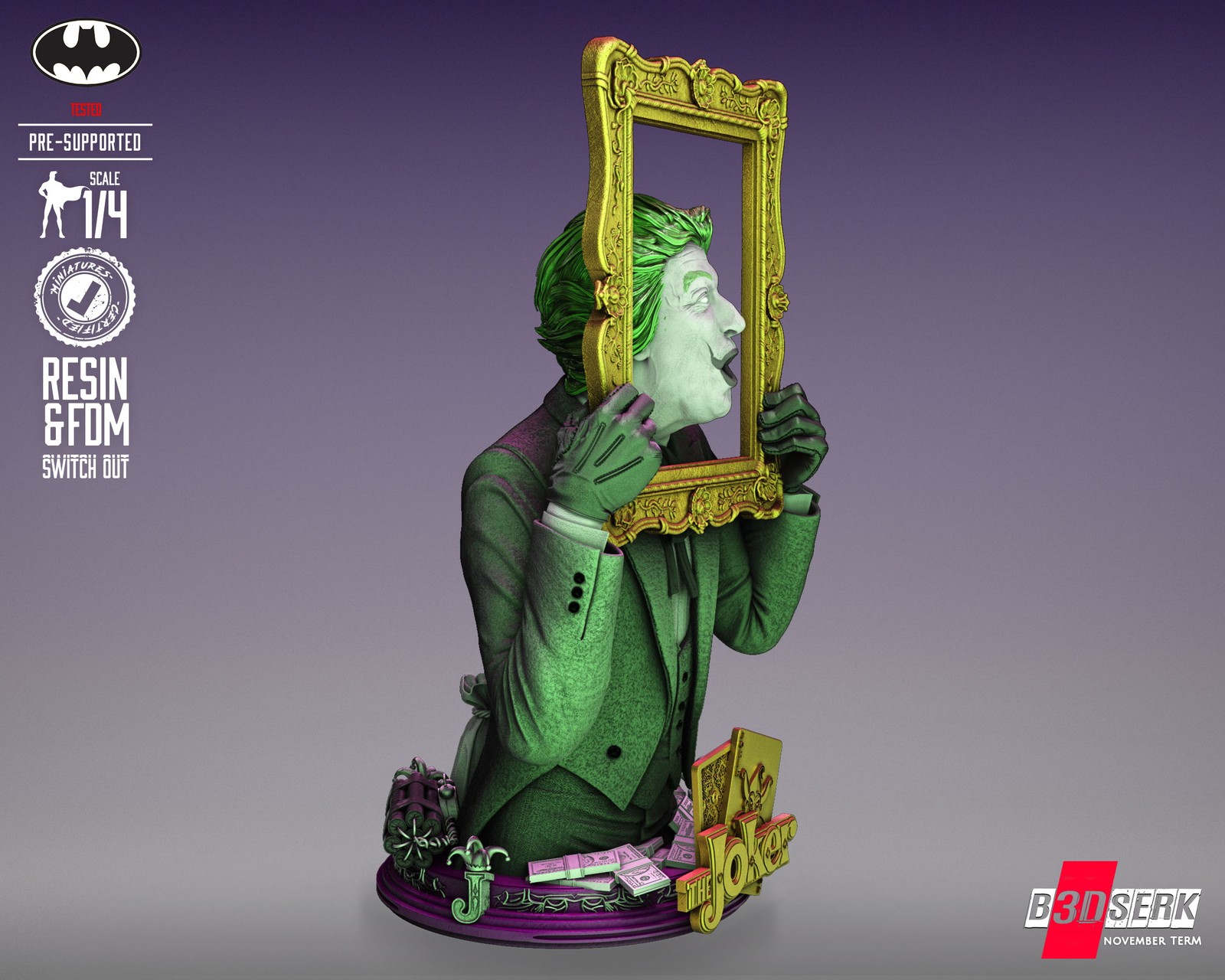 Joker 60s Bust - Image 4
