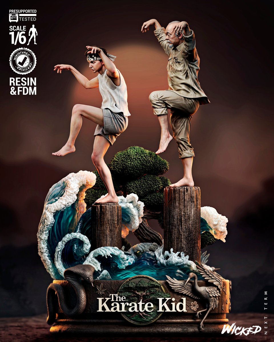 Daniel LaRusso & Mr. Miyagi - Diorama (The Karate Kid)