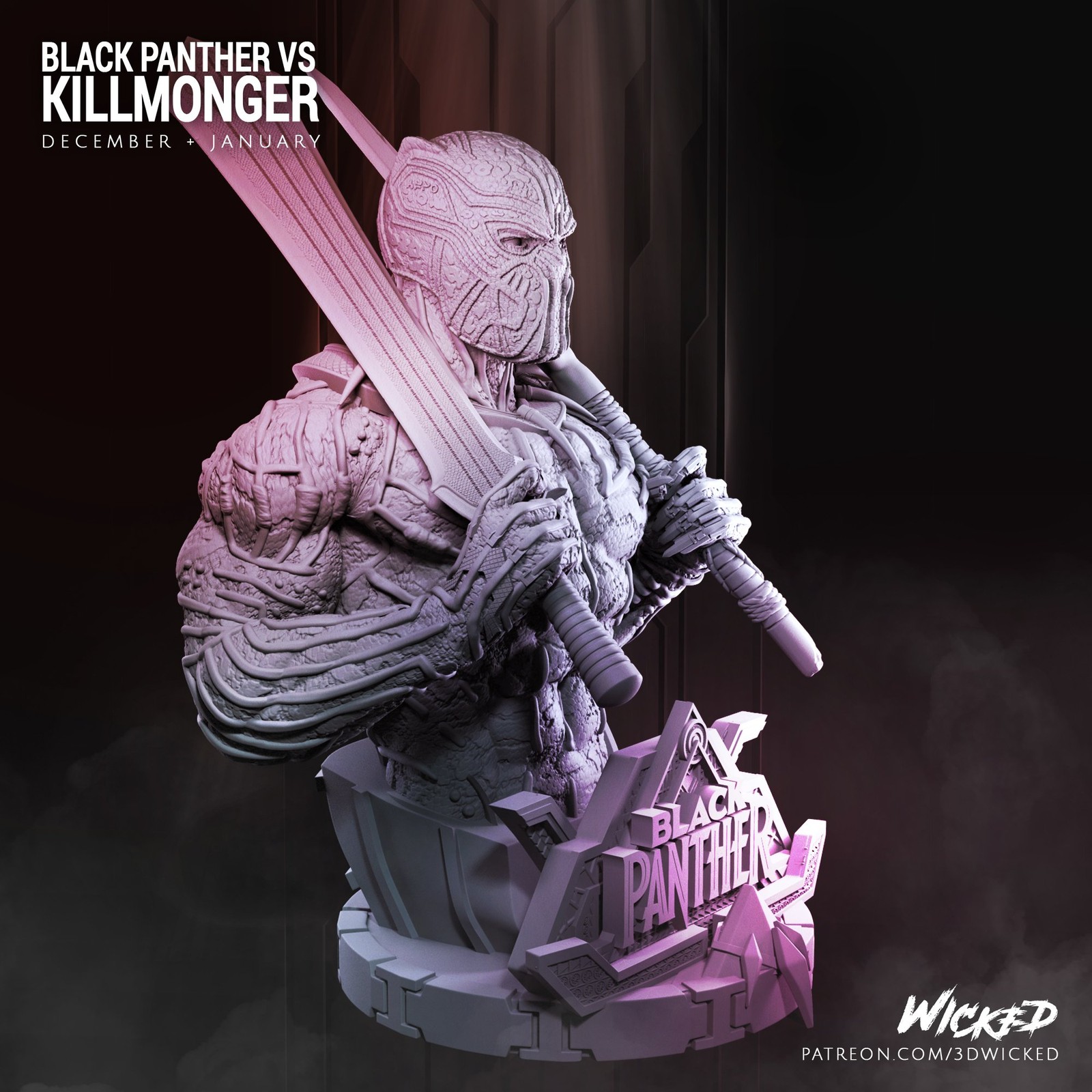 Marvel Killmonger Bust - Image 3