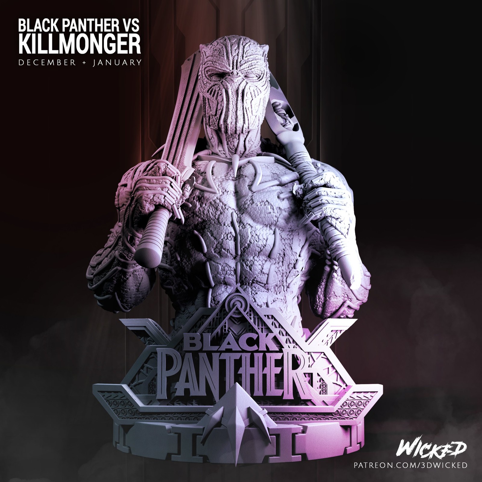 Marvel Killmonger Bust - Image 4