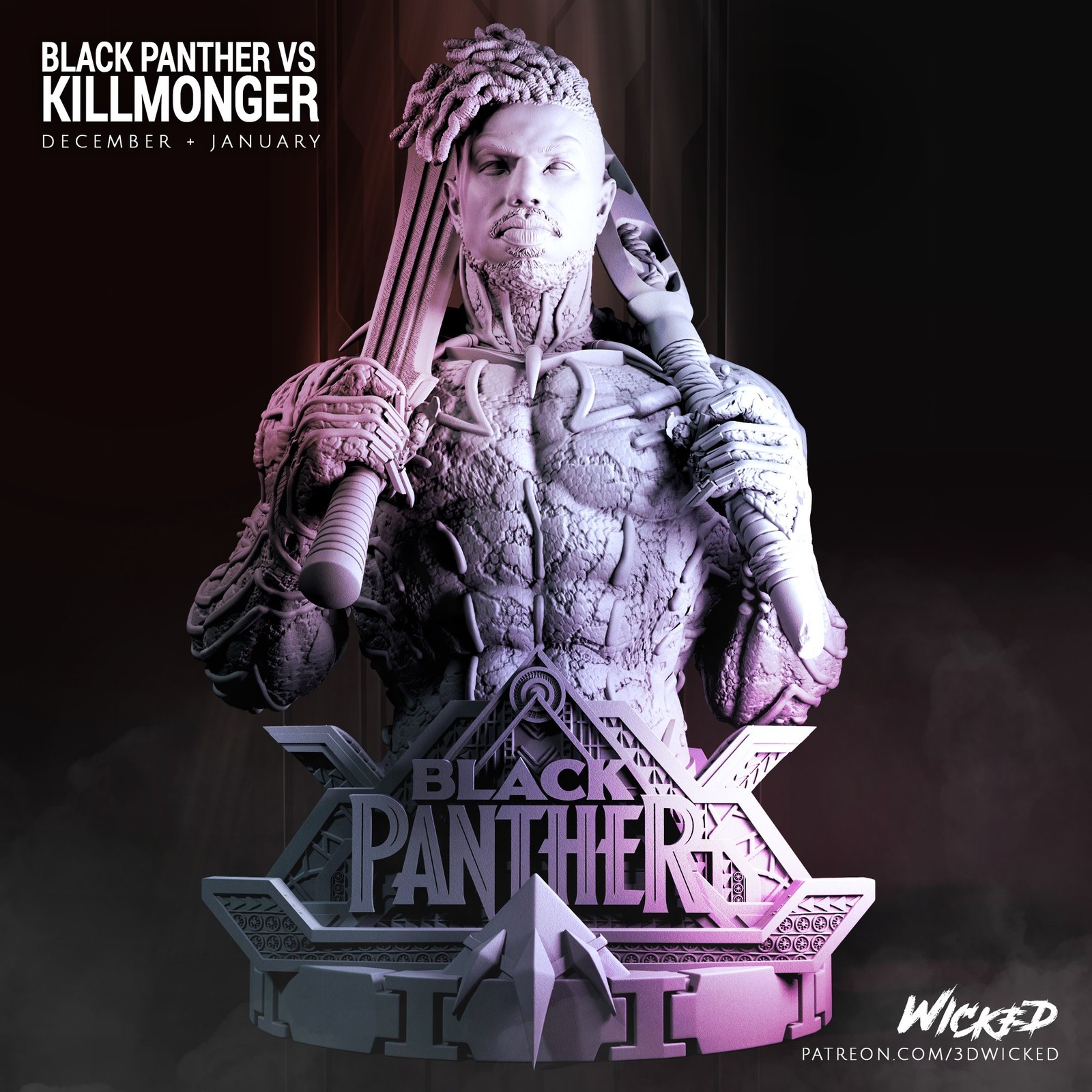 Marvel Killmonger Bust - Image 5