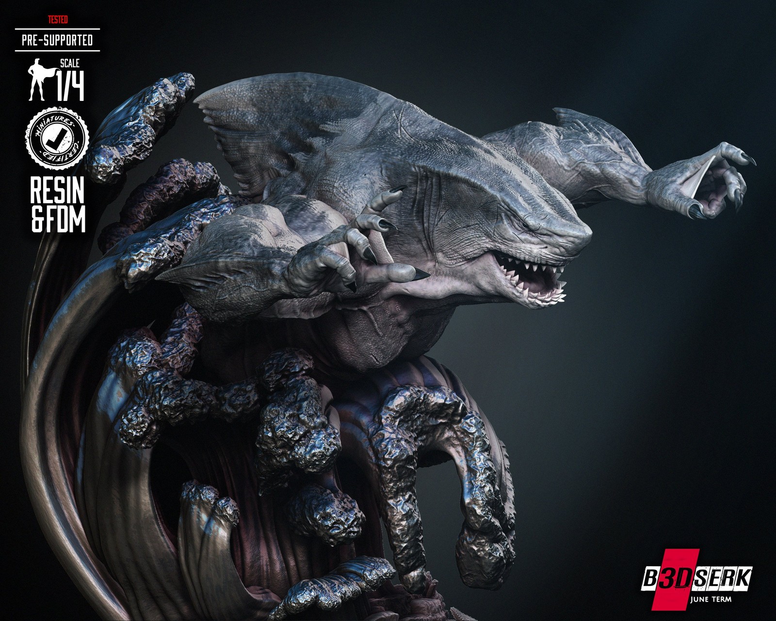 King Shark Bust Portrait - Image 2