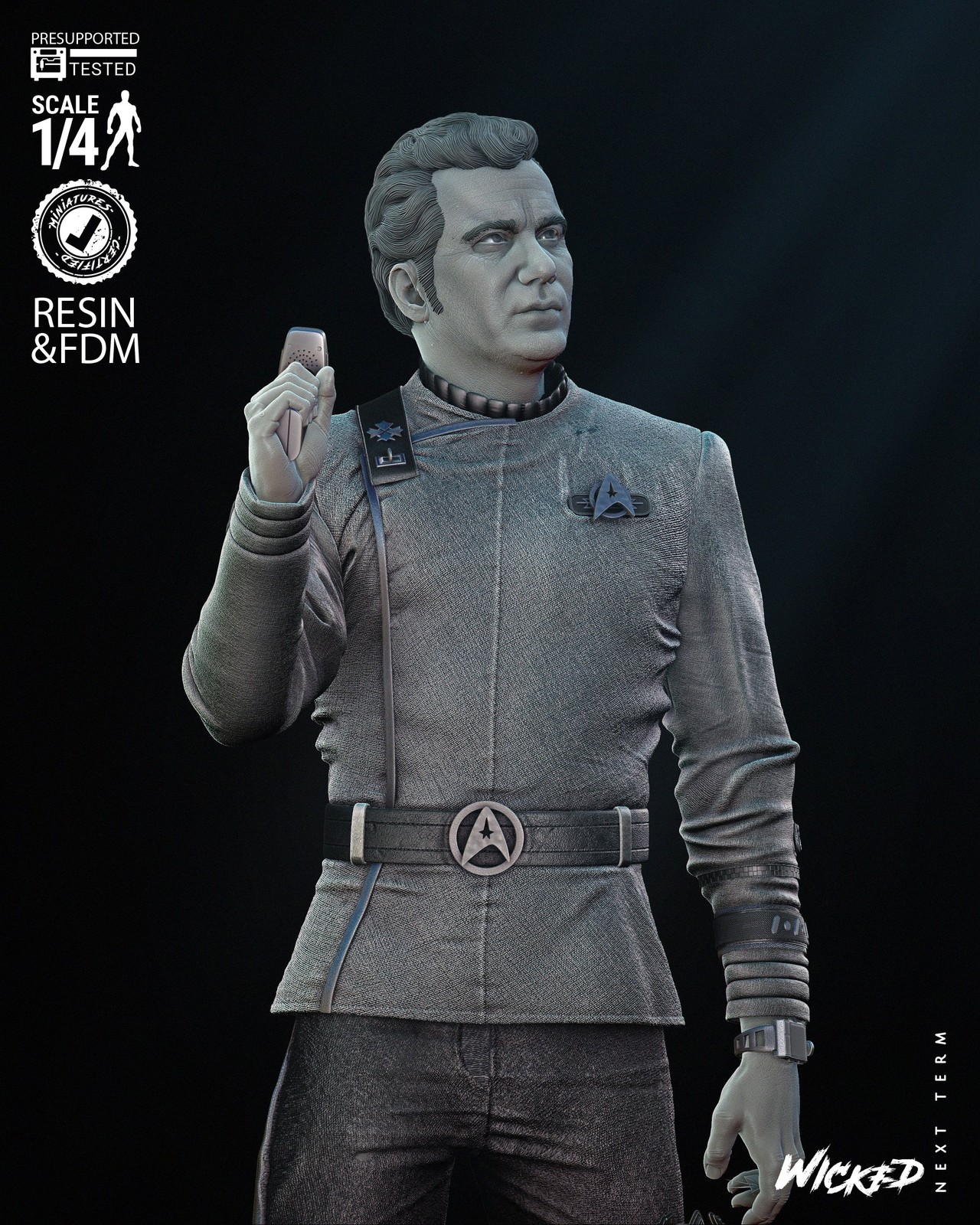 Kirk The Wrath of Khan - Bust (Star Trek) - Image 3