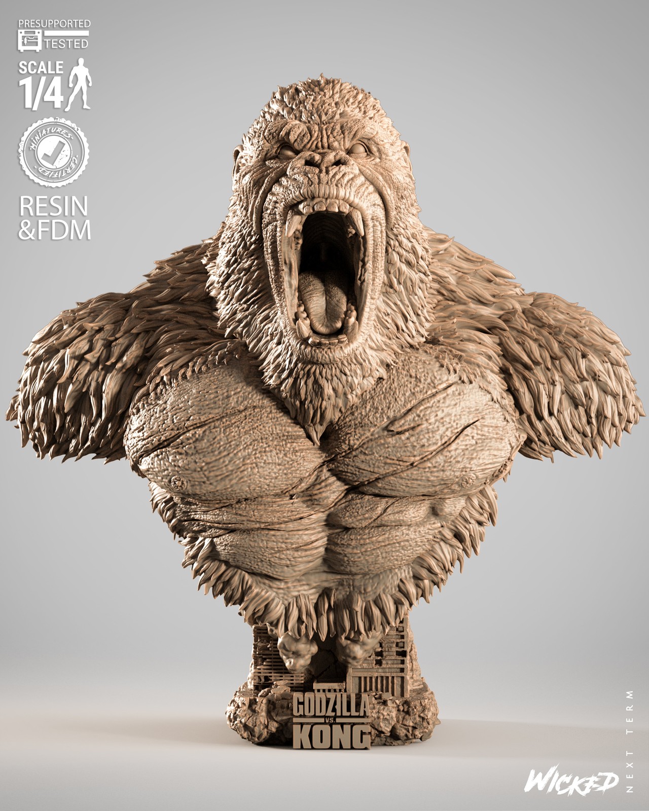 Kong - Bust (Godzilla)