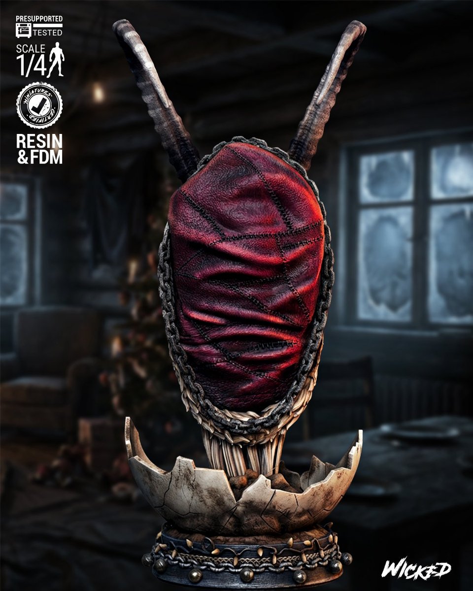 Krampus Portrait Bust - Image 3