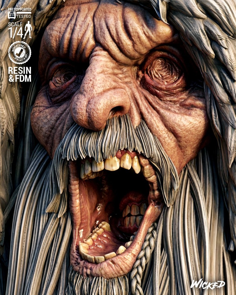 Krampus Portrait Bust - Image 4