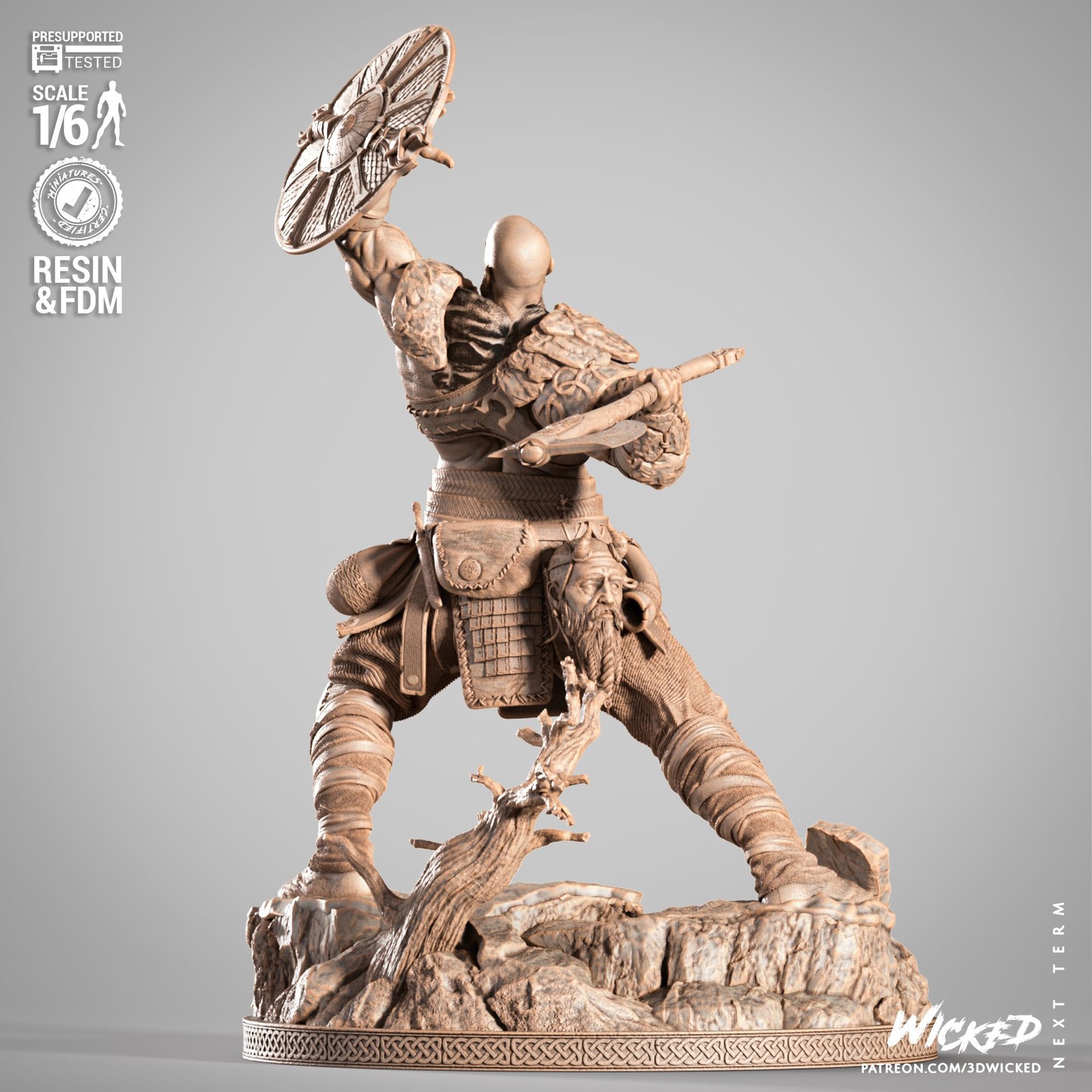 Video Games Kratos Sculpture - Image 2