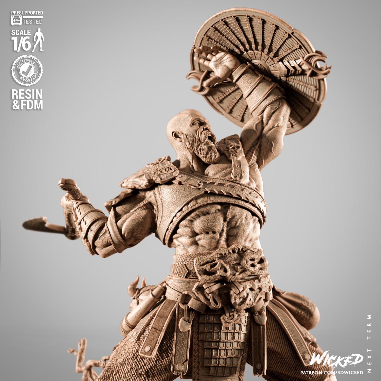 Video Games Kratos Sculpture - Image 5