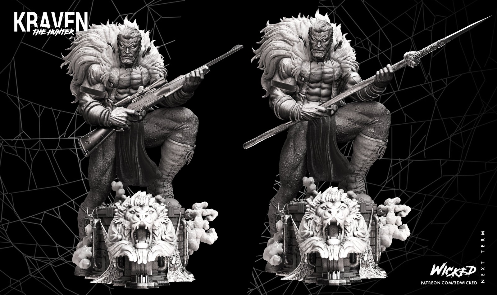 Marvel Kraven Sculpture - Image 2