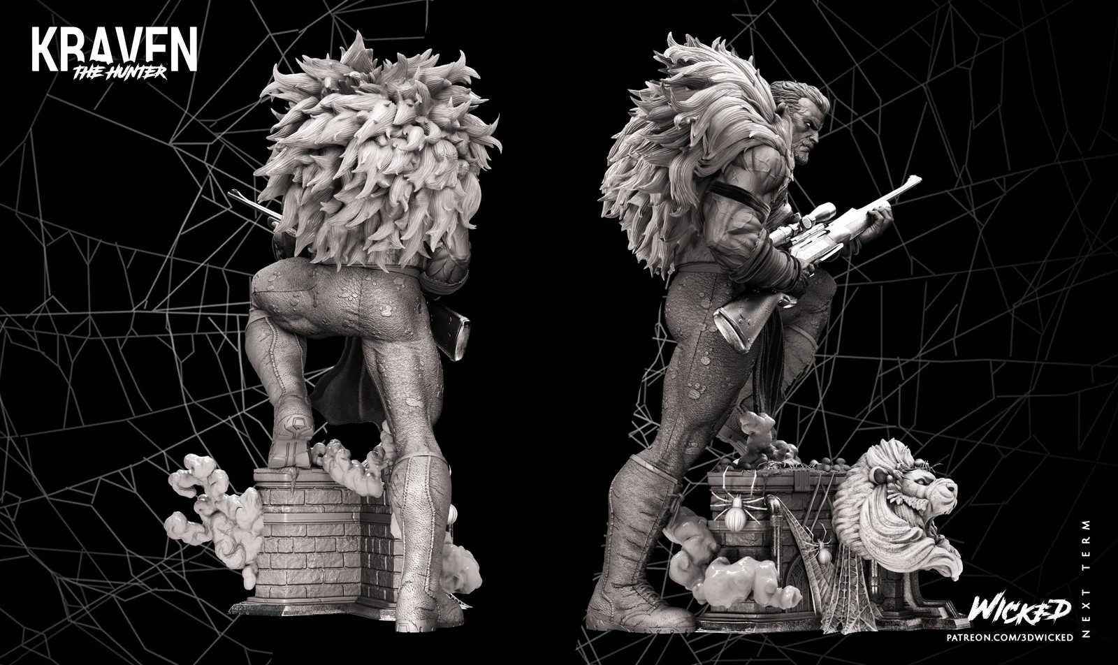 Marvel Kraven Sculpture - Image 3