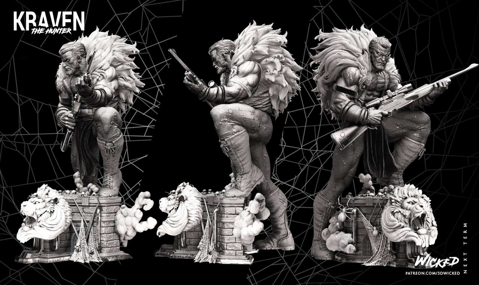 Marvel Kraven Sculpture - Image 4