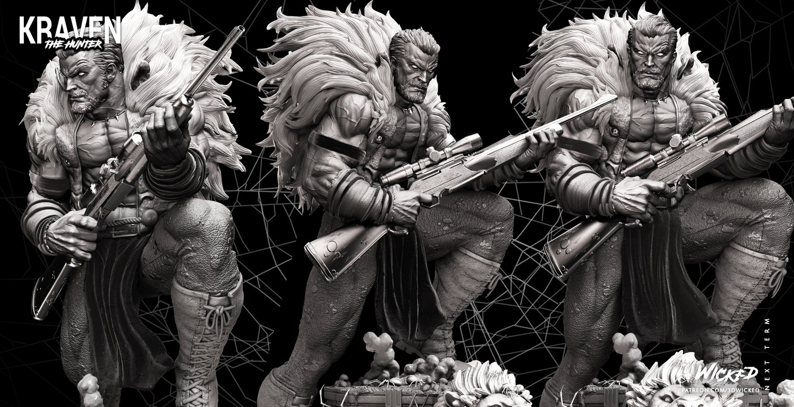 Marvel Kraven Sculpture - Image 5