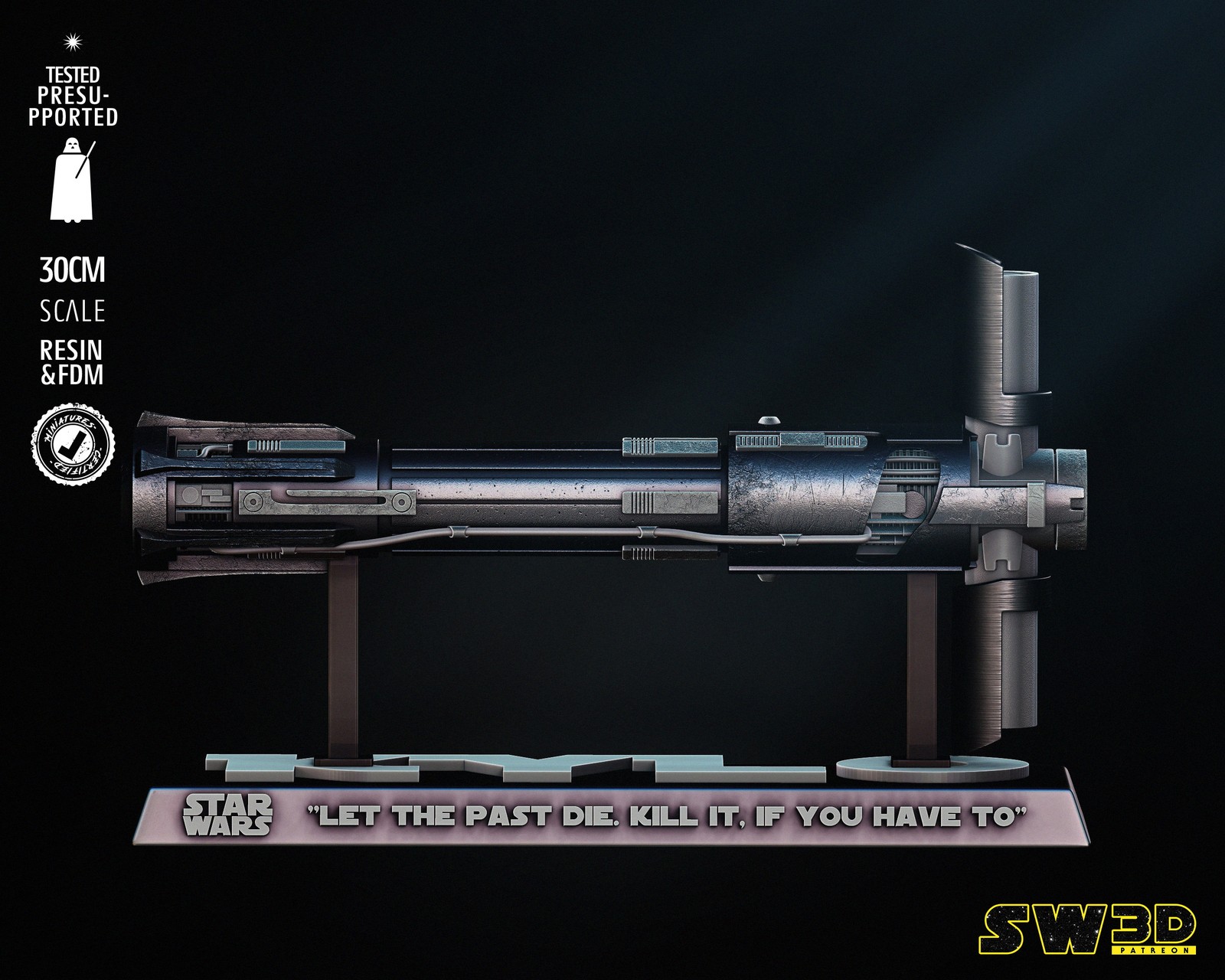 Kylo Ren Lightsaber Sculpture