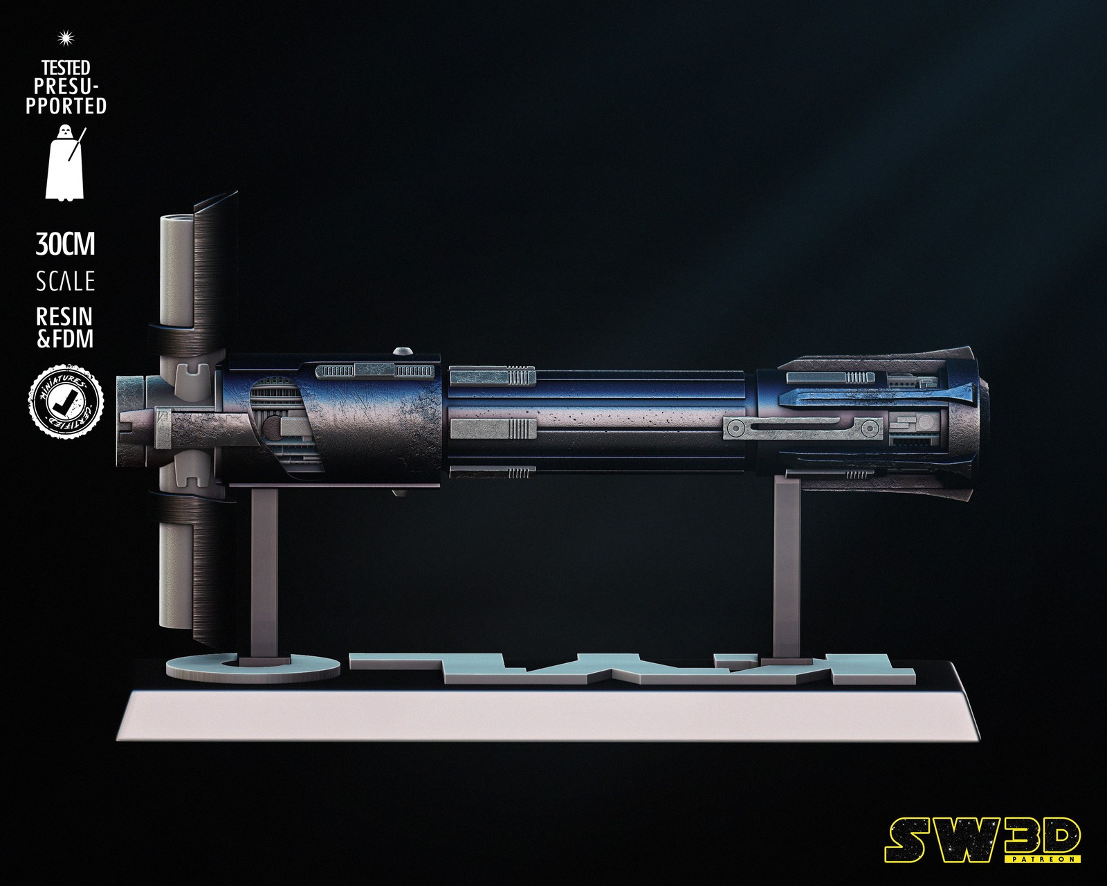 Kylo Ren Lightsaber Sculpture - Image 4