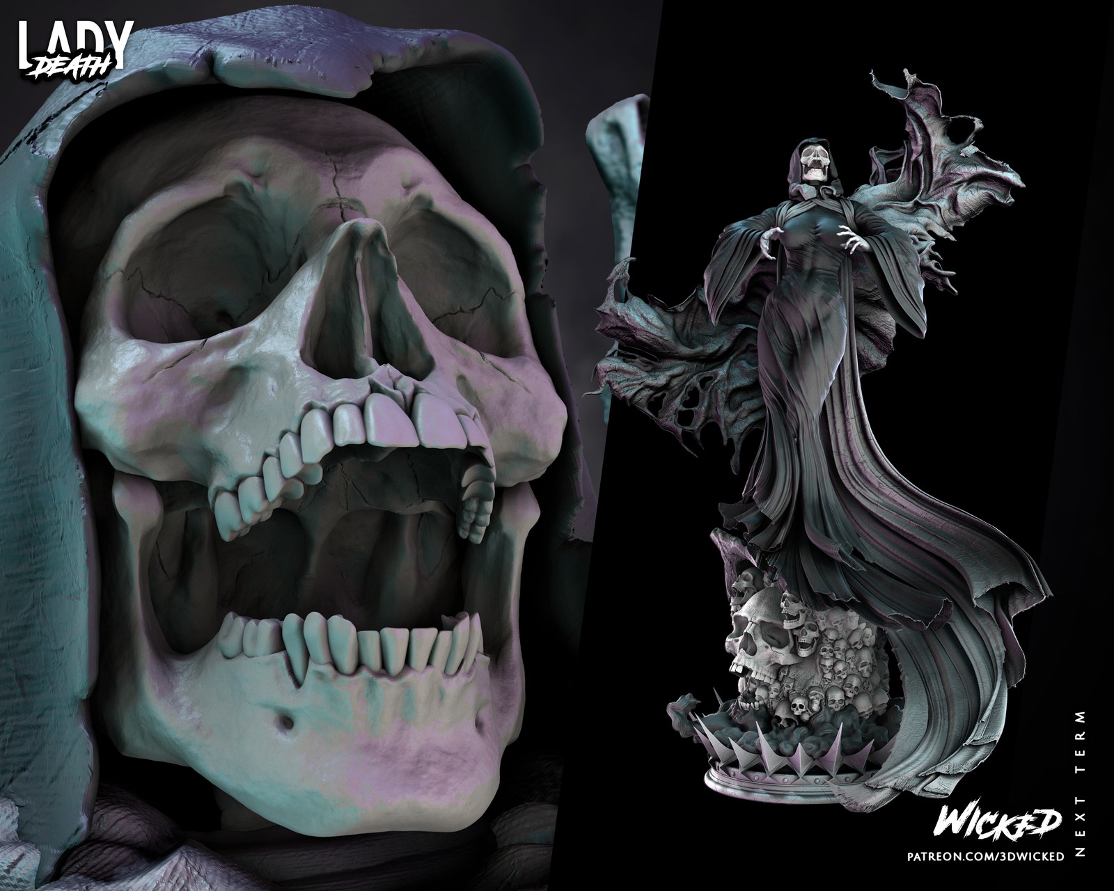 Marvel Lady Death Sculpture