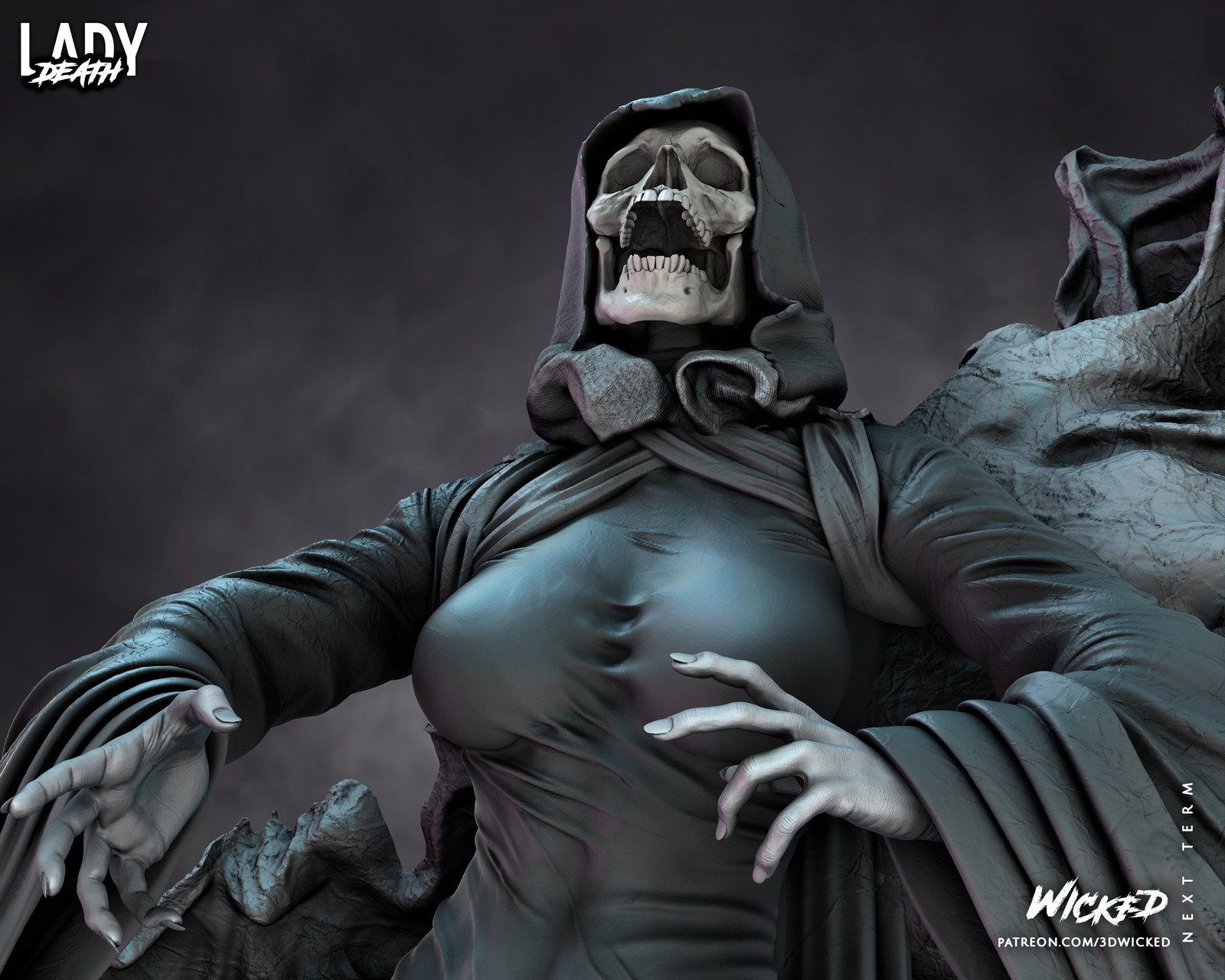 Marvel Lady Death Sculpture - Image 4