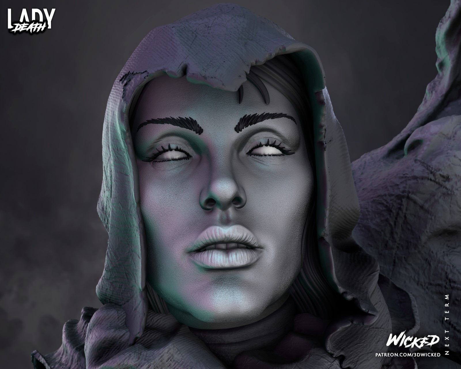 Marvel Lady Death Sculpture - Image 5