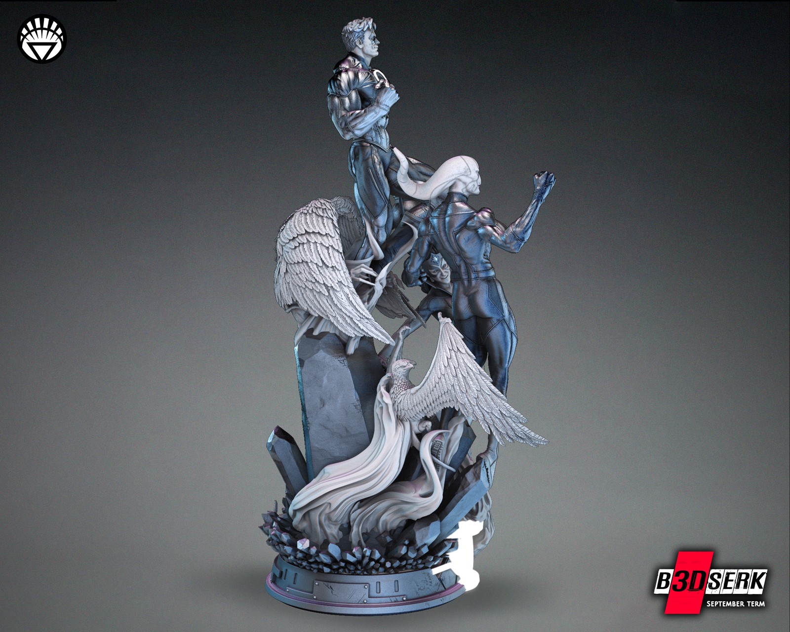 White, Blue and Sapphire Lantern Diorama Sculpture 1/6 - Image 3