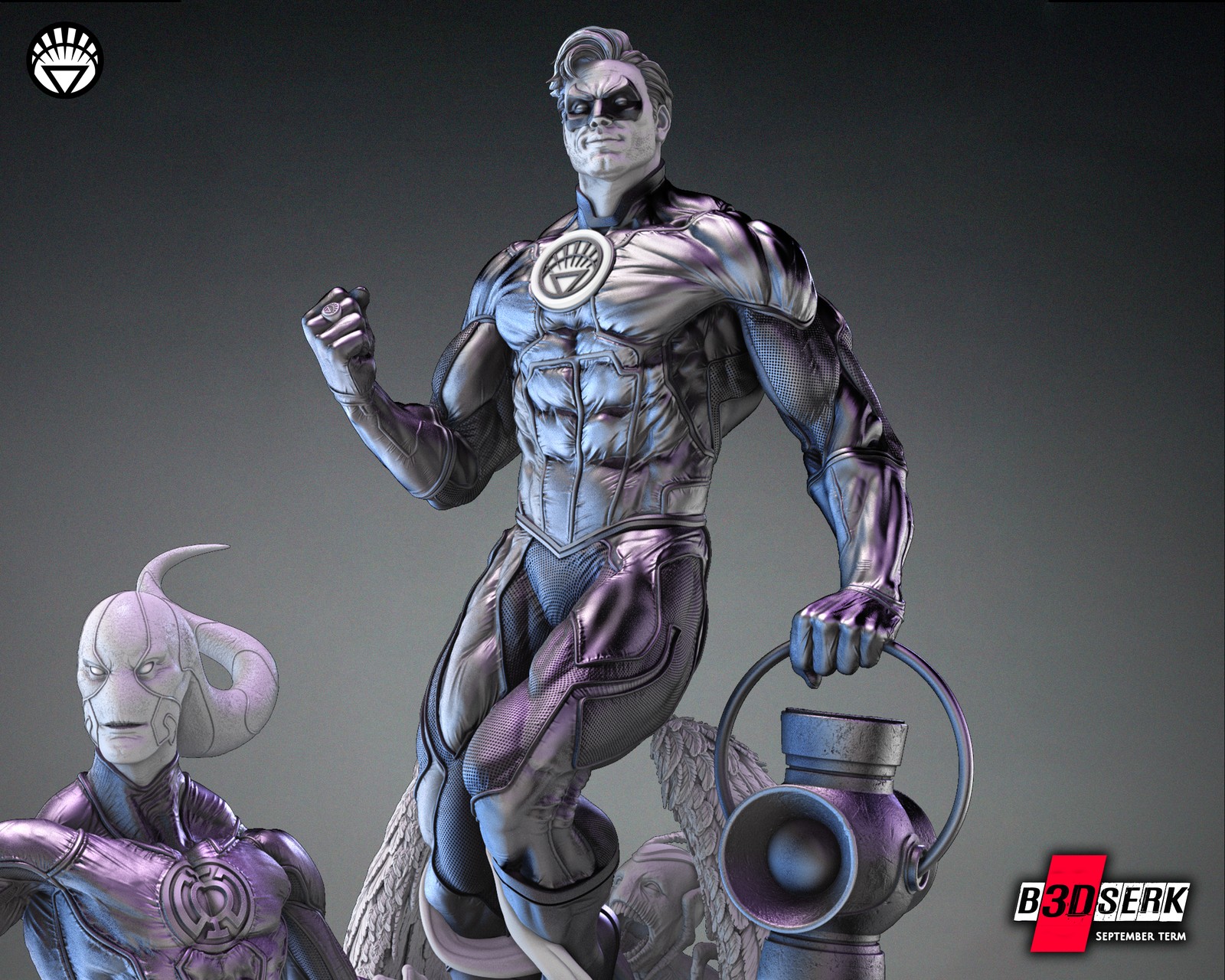 White, Blue and Sapphire Lantern Diorama Sculpture 1/6 - Image 4