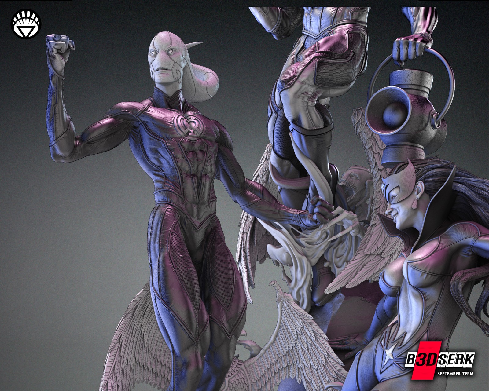 White, Blue and Sapphire Lantern Diorama Sculpture 1/6 - Image 5