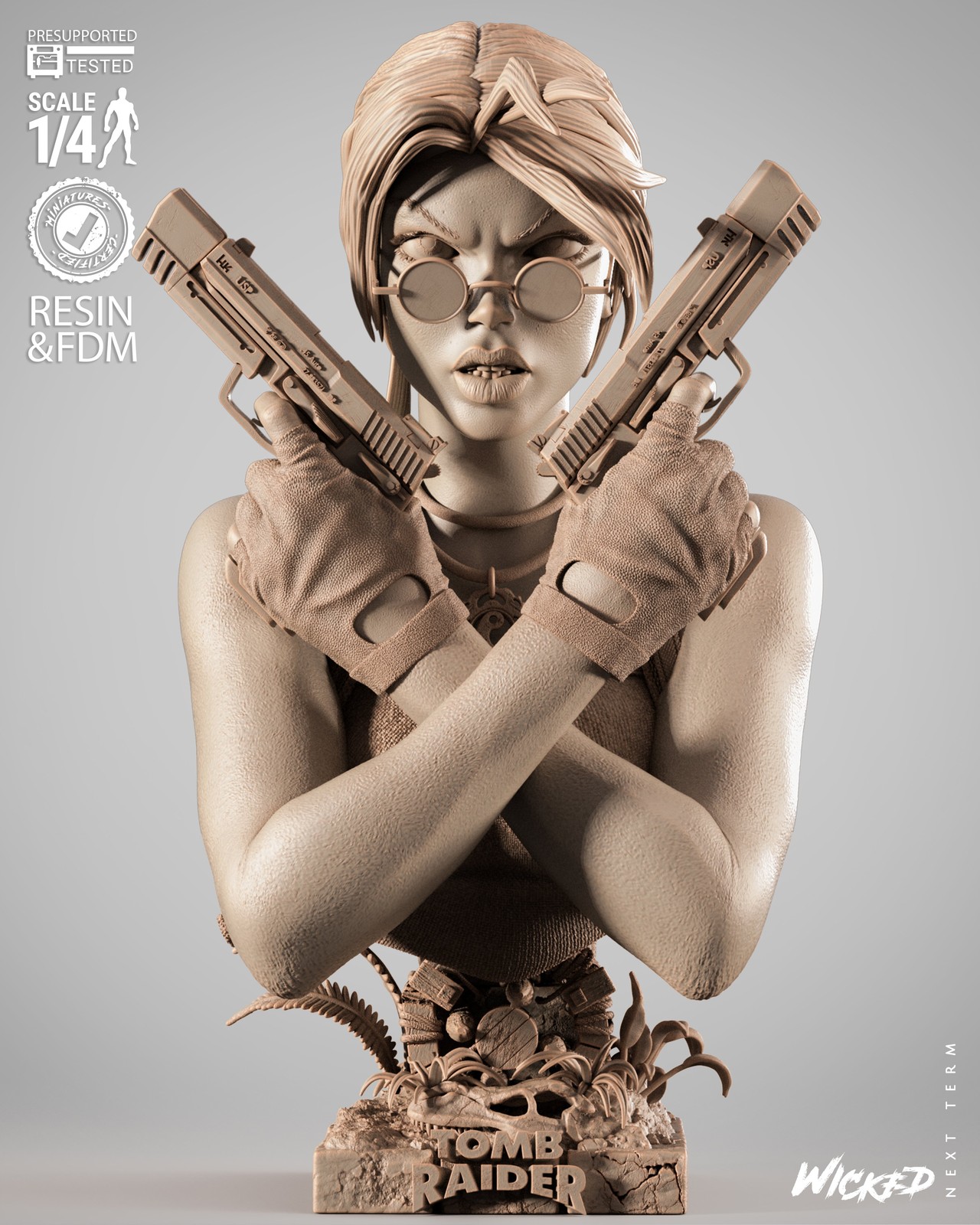 Video Games Lara Croft Portrait Bust - Image 2