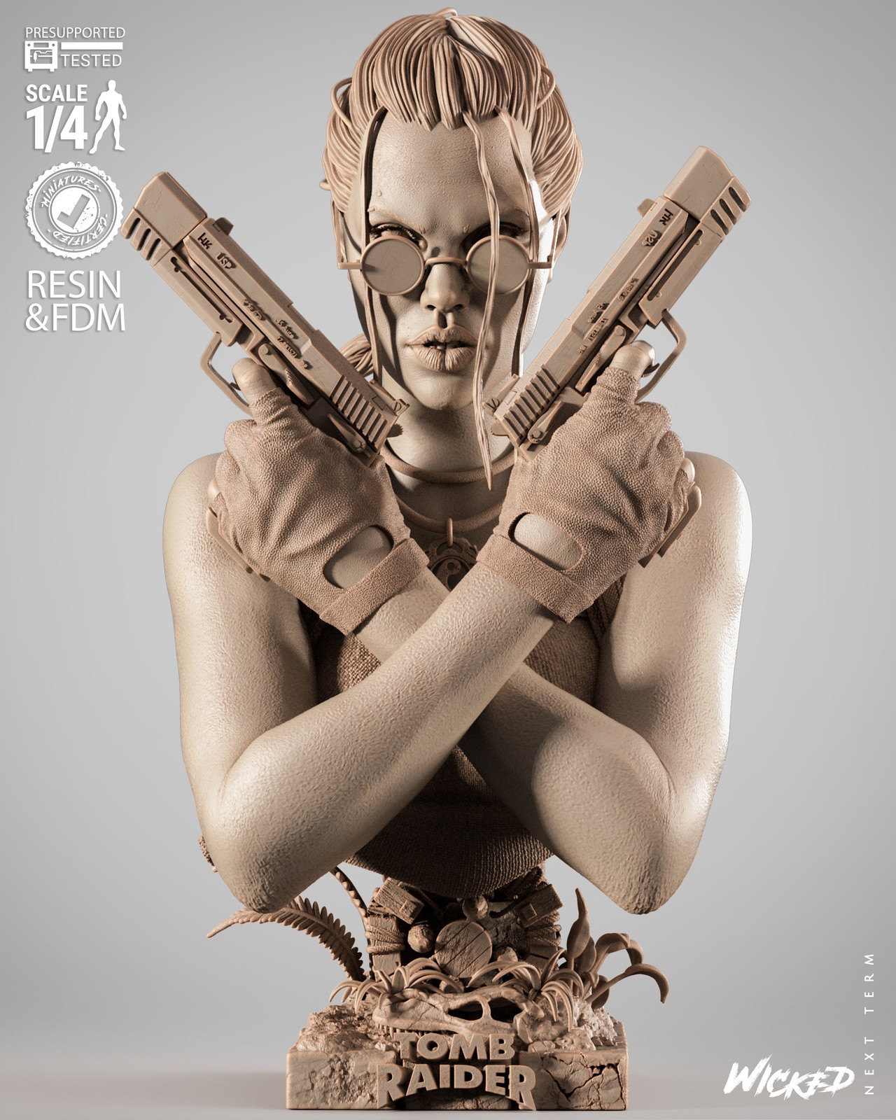 Video Games Lara Croft Portrait Bust - Image 3